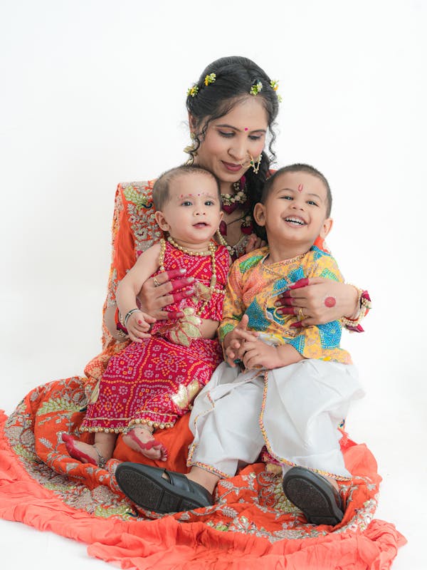 Indian family reviewing civil documents for overseas use