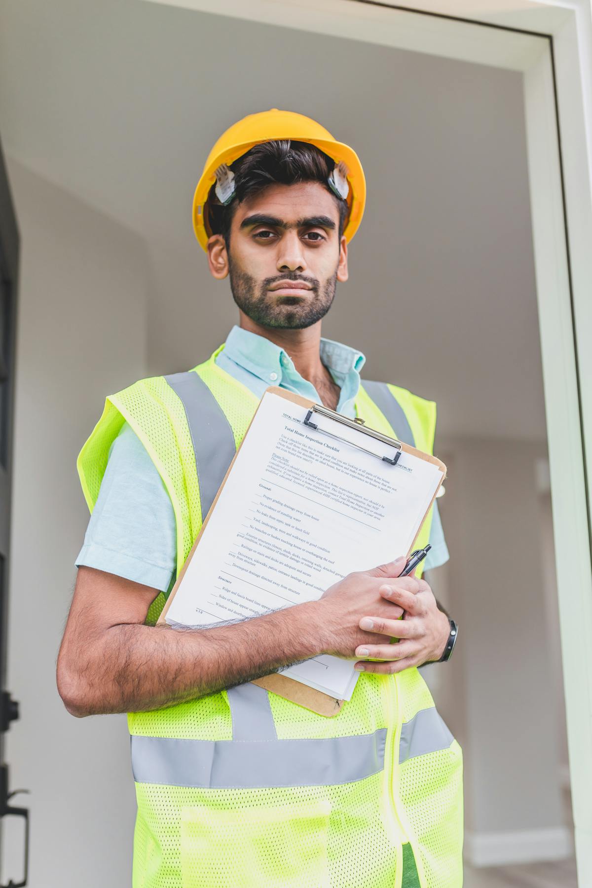 Indian construction workers needing document attestation from India at a Gulf building site